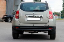 Dacia Duster 2008–2018 Bageste lige bøjlestang Black (rustfrit stål) foto 1