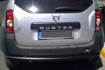 Dacia Duster 2008–2018 Bageste lige bøjlestang Black (rustfrit stål) foto 6