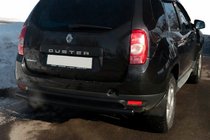 Dacia Duster 2008–2018 Bageste lige bøjlestang Black (rustfrit stål) foto 5