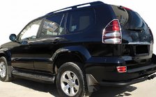 Toyota Land Cruiser Prado 120 2002–2009 Baghjørner AK003 Black (2 stk., rustfrit stål) foto 1