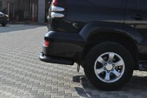 Toyota Land Cruiser Prado 120 2002–2009 Baghjørner AK003 Black (2 stk., rustfrit stål) foto 7