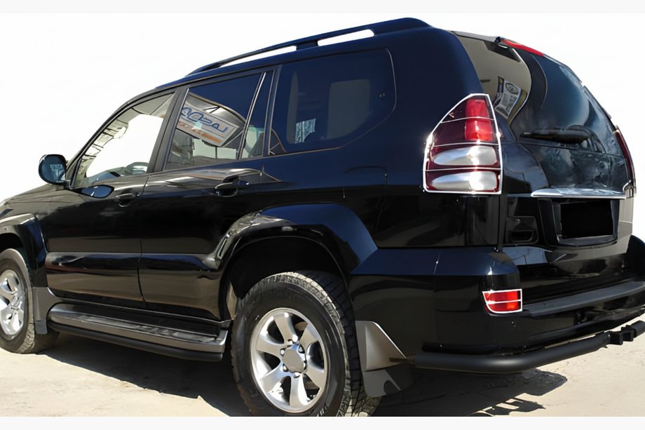 Toyota Land Cruiser Prado 120 2002–2009 Baghjørner AK003 Black (2 stk., rustfrit stål) Image