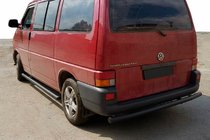 Volkswagen T4 Caravelle/Multivan 1990–2003 Bageste beskyttelsesbøjle AK002 Black (rustfrit stål) foto 2