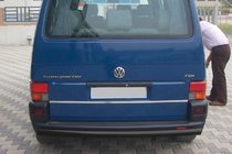 Volkswagen T4 Caravelle/Multivan 1990–2003 Bageste beskyttelsesbøjle AK002 Black (rustfrit stål) foto 5