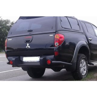 Baghjørnebeskyttere AK003 Black (2 stk., rustfrit stål) Mitsubishi L200 2006–2015 foto 1