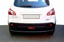 Nissan Qashqai 2007–2010 Bageste lige bøjlestang Black (rustfrit stål) foto 1