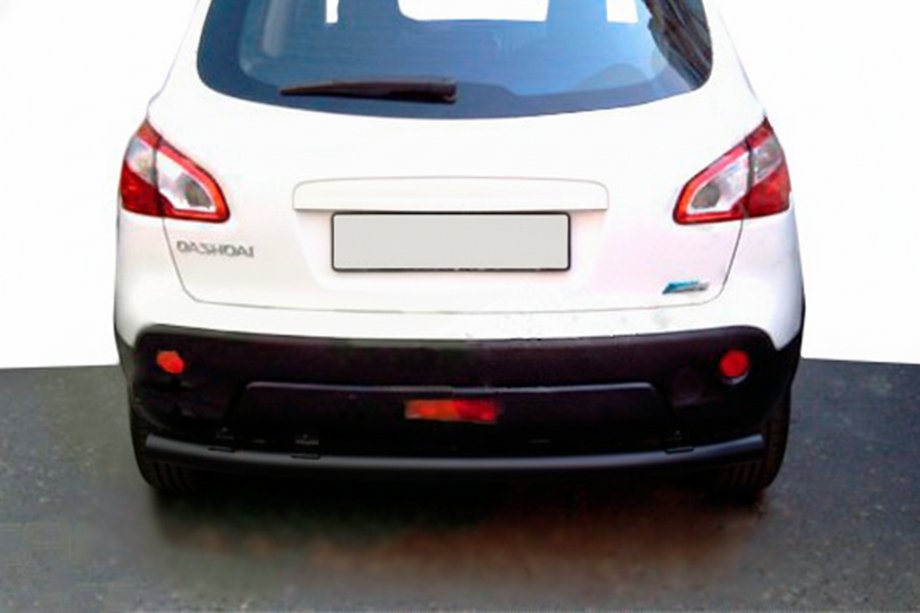Nissan Qashqai 2010–2014 Bageste lige bøjlestang Black (rustfrit stål) Image
