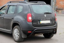 Dacia Duster 2008–2018 Bageste beskyttelsesbøjle Black (rustfrit stål) foto 1