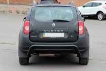 Dacia Duster 2008–2018 Bageste beskyttelsesbøjle Black (rustfrit stål) foto 2