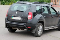 Dacia Duster 2008–2018 Bageste beskyttelsesbøjle Black (rustfrit stål) foto 3