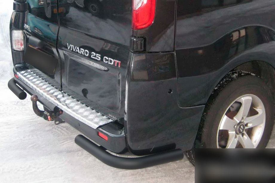Renault Trafic 2001–2015 Bageste hjørner AK003 Black (rustfrit stål) Foto 2