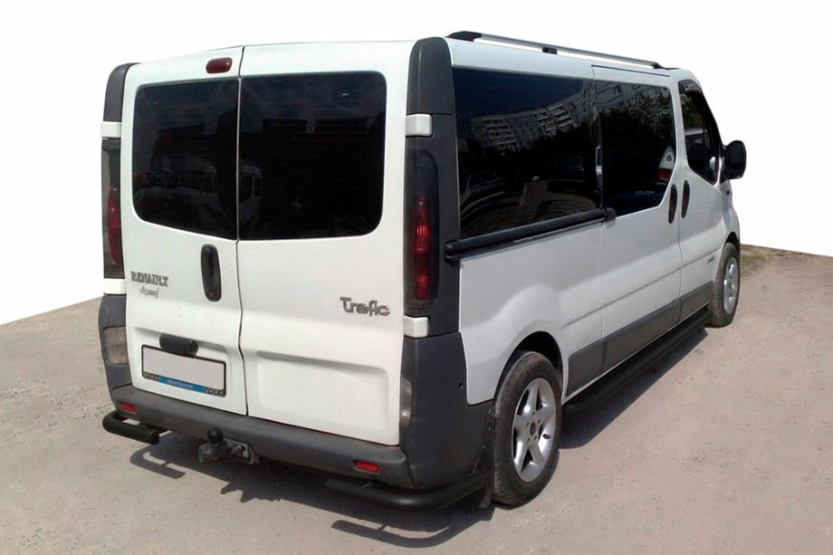 Opel Vivaro 2001–2015 Bageste hjørner AK003 Black (rustfrit stål) Foto 1