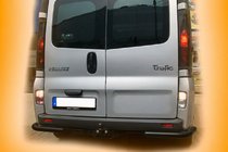 Nissan Primastar 2002–2014 Bageste hjørner AK003 Black (rustfrit stål) foto 3