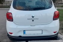 Renault Sandero 2013–2022 Bageste beskyttelsesbøjle AK002 Black (rustfrit stål) foto 2