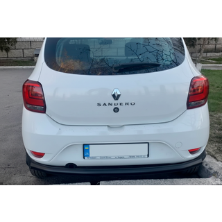 Bageste beskyttelsesbøjle AK002 Black (rustfrit stål) Renault Sandero 2013–2022 foto 2