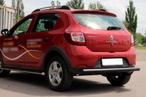 Dacia Sandero 2013–2020 Bageste beskyttelsesbøjle AK002 Black (rustfrit stål) foto 2