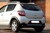 Dacia Sandero 2013–2020 Bageste beskyttelsesbøjle AK002 Black (rustfrit stål) foto 3