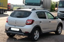Dacia Sandero 2013–2020 Bageste beskyttelsesbøjle AK002 Black (rustfrit stål) foto 5