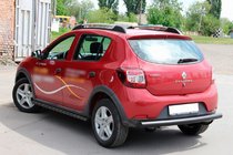 Dacia Sandero 2013–2020 Bageste beskyttelsesbøjle AK002 Black (rustfrit stål) foto 8