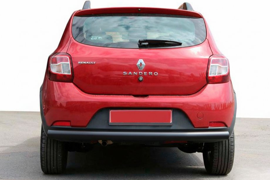 Dacia Sandero 2013–2020 Bageste beskyttelsesbøjle AK002 Black (rustfrit stål) Image