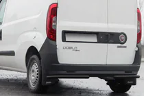 Fiat Doblo II 2010–2022 Bageste hjørnebøjler AK003 Black (rustfrit stål) foto 1