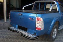 Ford Ranger 2007–2011 Bageste hjørner AK003 Black (2 stk., rustfrit stål) foto 1