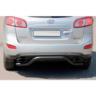 Bageste rørbøjle AK007-2 Black (rustfrit stål) Hyundai Santa Fe 2 2006–2012