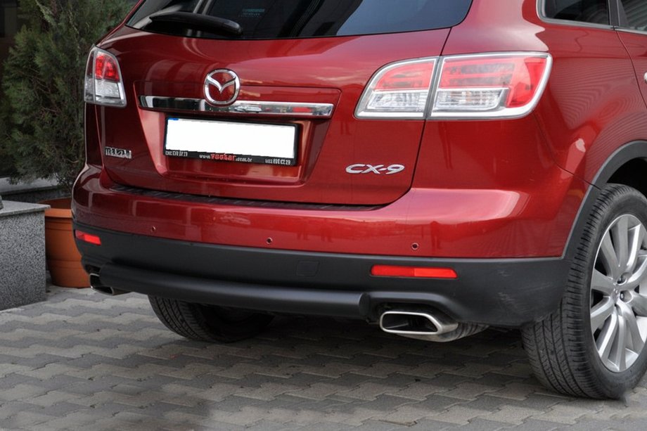 Mazda CX-9 2007–2016 Bageste beskyttelsesbøjle AK002 Black (rustfrit stål) Image