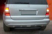 Mercedes ML W163 1997–2005 Bageste beskyttelsesbøjle AK006 Black (rustfrit stål) foto 1
