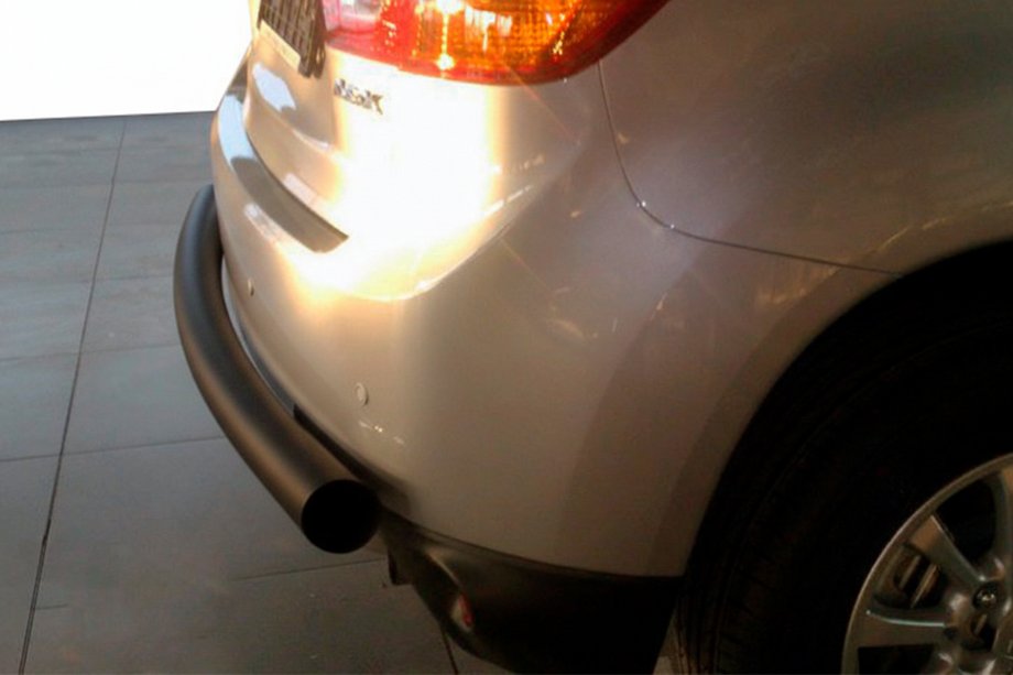 Mitsubishi ASX 2010–2023 Bageste beskyttelsesbøjle AK002 Black (rustfrit stål) Image