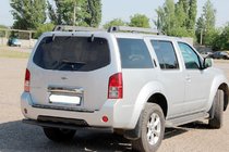 Nissan Pathfinder R51 2005–2014 Bageste beskyttelsesbøjle AK002 Black (rustfrit stål) foto 1