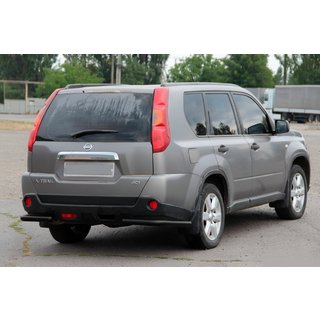 Bageste hjørner AK003 Black (2 stk., rustfrit stål) Nissan X-trail T31 2007–2014 foto 1