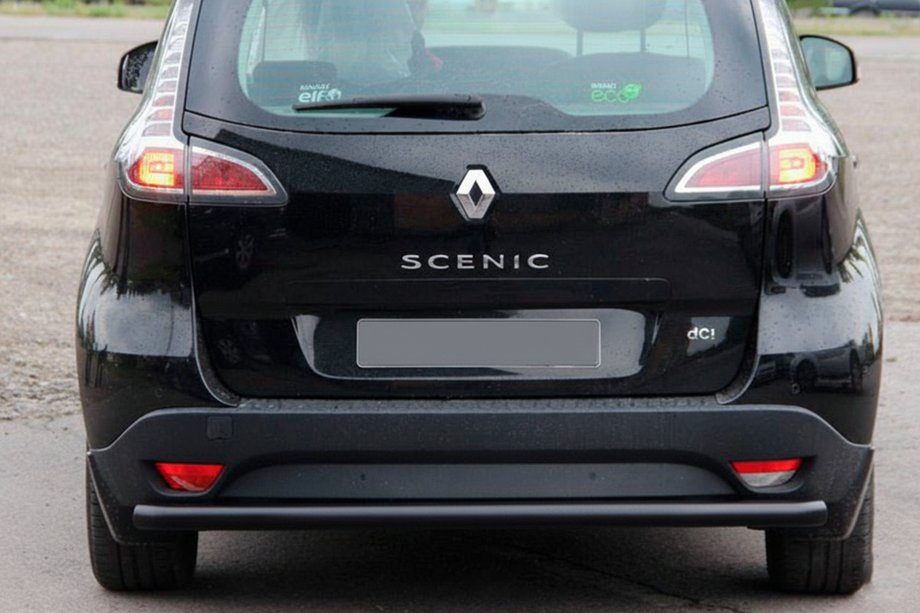 Renault Scenic/Grand 2009–2016 Bageste beskyttelsesbøjle AK002 Black (rustfrit stål) Image