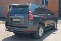 Toyota Land Cruiser Prado 150 2009–2023 Bageste beskyttelsesbøjle AK002 Black (rustfrit stål) foto 1