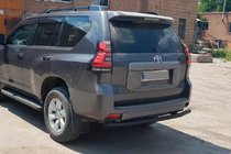 Toyota Land Cruiser Prado 150 2009–2023 Bageste beskyttelsesbøjle AK002 Black (rustfrit stål) foto 2