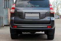 Toyota Land Cruiser Prado 150 2009–2023 Bageste beskyttelsesbøjle AK002 Black (rustfrit stål) foto 6