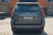 Toyota Land Cruiser Prado 150 2009–2023 Bageste beskyttelsesbøjle AK002 Black (rustfrit stål) foto 3