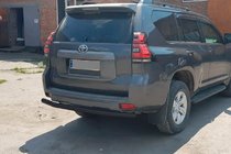 Toyota Land Cruiser Prado 150 2009–2023 Bageste beskyttelsesbøjle AK002 Black (rustfrit stål) foto 4