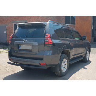 Bageste beskyttelsesbøjle AK002 Black (rustfrit stål) Toyota Land Cruiser Prado 150 2009–2023 foto 1