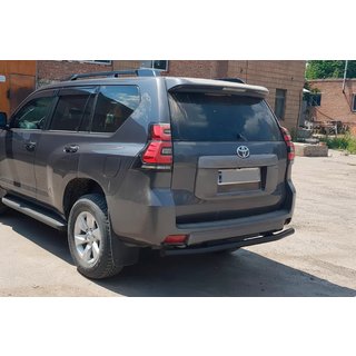 Bageste beskyttelsesbøjle AK002 Black (rustfrit stål) Toyota Land Cruiser Prado 150 2009–2023 foto 2