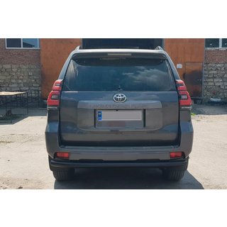 Bageste beskyttelsesbøjle AK002 Black (rustfrit stål) Toyota Land Cruiser Prado 150 2009–2023 foto 3