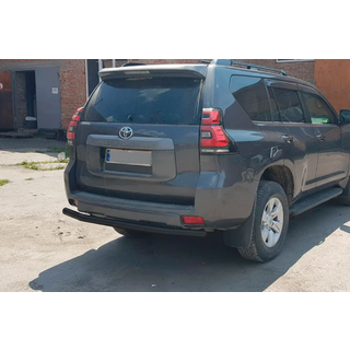 Bageste beskyttelsesbøjle AK002 Black (rustfrit stål) Toyota Land Cruiser Prado 150 2009–2023 foto 4