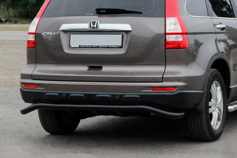 Honda CRV 2012–2016 Bageste beskyttelsesbøjle AK008 Black (rustfrit stål) Image