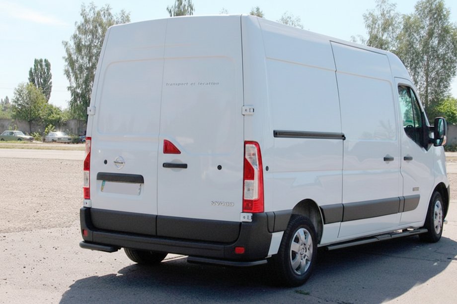 Opel Movano 2010–2021 Baghjørner AK003 Black (2 stk., rustfrit stål) Foto 3