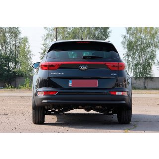 Bagerste beskyttelsesbøjle AK002 Black (rustfrit stål) Kia Sportage 2015–2021 foto 4