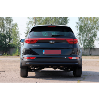 Bagerste beskyttelsesbøjle AK002 Black (rustfrit stål) Kia Sportage 2015–2021 foto 4