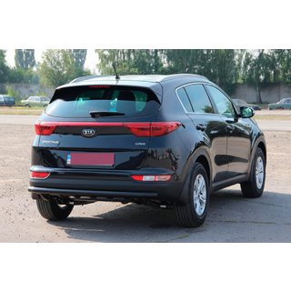 Bagerste beskyttelsesbøjle AK002 Black (rustfrit stål) Kia Sportage 2015–2021 foto 3