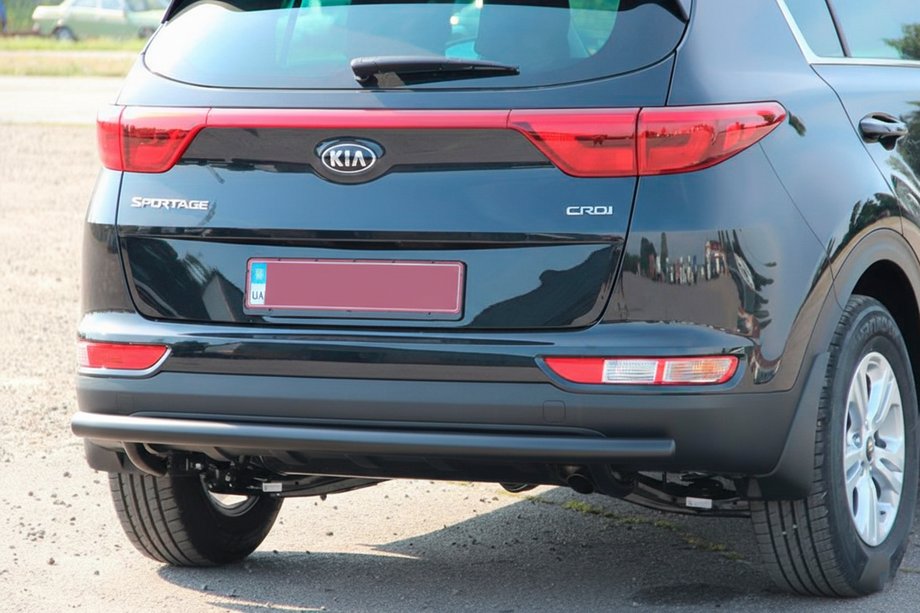 Kia Sportage 2015–2021 Bagerste beskyttelsesbøjle AK002 Black (rustfrit stål) Image