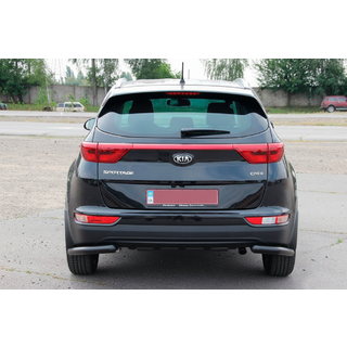 Bageste hjørnebeskyttere AK003 Black (rustfrit stål) Kia Sportage 2015–2021 foto 3