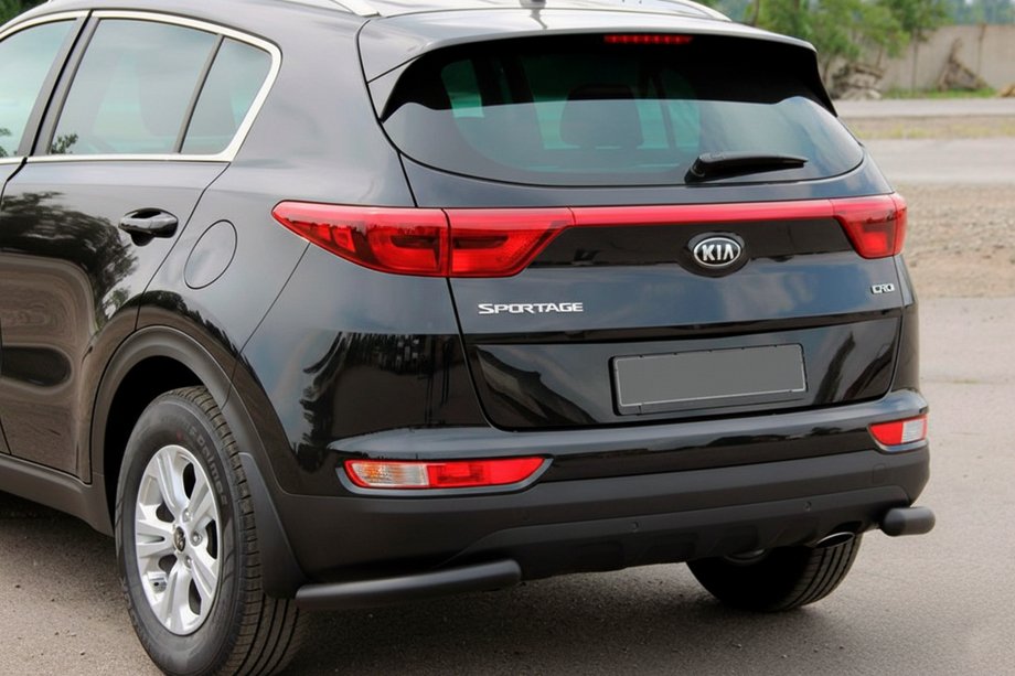 Kia Sportage 2015–2021 Bageste hjørnebeskyttere AK003 Black (rustfrit stål) Image